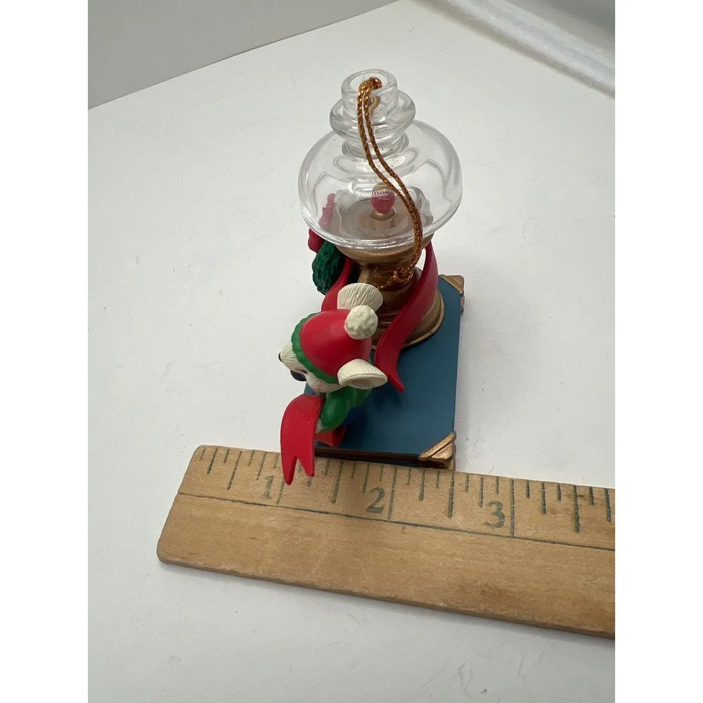 Vintage 1997 Christmas Ornaments Santa Express Train and A Christmas Carol Mouse